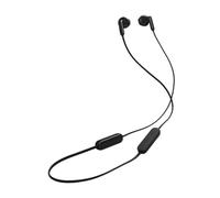 JBL Tune 235BT - Auricolari wireless Bluetooth in-ear con microfono a 3 pulsanti, telecomando e cavo piatto, colore: Nero