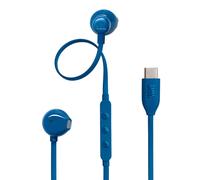 JBL Auricolari cablati In-ear Tune 305C USB-C cavo piatto microfono 3 tasti Pure Bass Blu