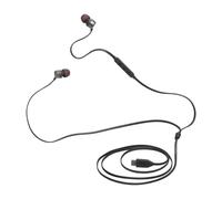 JBL Tune 310 C Auricolari In-Ear ad Alta Risoluzione Audio, con Cavo Piatto Antigroviglio, Comando a 3 Tasti Bassi Profondi, JBL Pure Bass, Nero