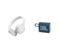 JBL Tune 510BT Cuffie On-Ear Wireless, Bluetooth 5.0, Pieghevole, Microfono Integrato & GO 3 Speaker Bluetooth Portatile, Cassa Altoparlante Wireless con Design Compatto