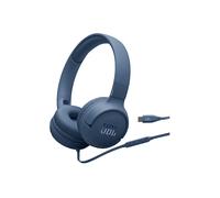 JBL Tune 520 C Cuffie con Filo On Ear, Microfono, Suono Pure Bass, Preimpostazioni EQ, Connettività USB Tipo C, Design Pieghevole e Cavo Anti-Groviglio, Blu