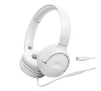JBL Tune 520C - Cuffie on-ear con cavo USB-C con supporto audio ad alta risoluzione, suono puro dei bassi, vestibilità comoda, connettività USB-C, telecomando a 3 pulsanti con microfono e controllo