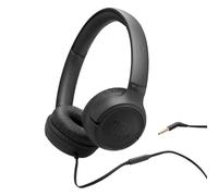 JBL Tune 530 Cuffie con Filo On Ear, Microfono, Suono JBL Pure Bass, Preimpostazioni EQ, Design Pieghevole e Cavo Anti-Groviglio, Nero