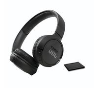 JBL Tune 570BT JBLT570BTBLKAM-CC - Cuffie Bluetooth senza fili con suono stereo con bassi puri, include panno di pulizia, colore: Nero
