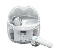 JBL Tune Flex 2, Auricolari con Cancellazione del Rumore, Bianco Ghost | Bluetooth 5.3, 48 Ore di Autonomia, Resistenti ad Acqua e Polvere IP54, Design Chiuso a Stick