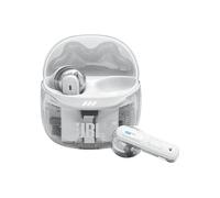 JBL Tune Flex Ghost 2 Auricolari Bluetooth True Wireless con Cancellazione del Rumore, 48 Ore di Autonomia, Resistenti ad Acqua e Polvere IP54, Design Aperto a Stick, White Ghost