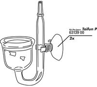 JBL Ventose con Clip 6 mm - 2 pz.