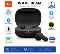JBL Wave Flex 2 Auricolari Bluetooth True Wireless con 40 Ore di Autonomia, Pure Bass, Smart Ambient, Resistenti ad Acqua e Polvere IP54, Connessione Multipoint, Design Aperto a Stick, Nero