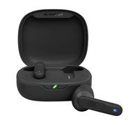 JBL Wave Flex Auricolari Wireless In-Ear Bluetooth, Waterproof IP54 e Antipolvere IPX2, Deep Bass Sound, Tecnologia TalkThru e AmbientAware, Fino a 32 h di Autonomia, Nero