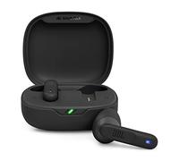 JBL Wave Flex JBLWFLEXBLK Bluetooth Fully Wireless Earphones, App Compatible, Open Type, IP54 Waterproof, Dustproof, USB Type