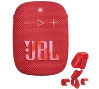 JBL Box Wind 3S - Mini Cassa Bluetooth Bass Boost di Harman Kardon - Casse Bluetooth Portatile con Clip per Sport, Outdoor, Bicicletta, Scooter e Moto, Impermeabile dopo IP67 - Rosso