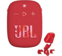 JBL Box Wind 3S - Mini Cassa Bluetooth Bass Boost di Harman Kardon - Casse Bluetooth Portatile con Clip per Sport, Outdoor, Bicicletta, Scooter e Moto, Impermeabile dopo IP67 - Rosso