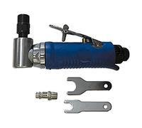 Jbm 52528 - Smerigliatrice angolare pneumatica, Corpo in Alluminio con Pulsante di Sicurezza, Testa a 90° Ingresso Aria, 1/4"