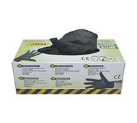 JBM 52682-Caja De Guantes Nitrilo, 100 Unidades, 4,5 Mm, Color Negro, Talla L