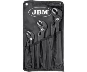 JBM 53483 Set 3 Pinze Regolabili Pinza a Pappagallo con Pulsante Pinze Poligrip