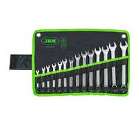 JBM 54097 Set 14 Chiavi Combinate fissa e stella da 6 a 19mm con astuccio