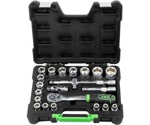 JBM -54108-MAGLIA STRUMENTI 22 PEZZI BICCHIERI ESAGONALI DA 1/2"