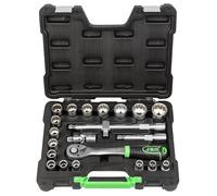 SET DI UTENSILI DA 22 PEZZI CON BUSSOLE A 12 PUNTE DA 1/2" - FINITURA ZINCATA