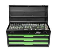 JBM 54261 REFIAL CASSETTA IN METALLO CON UTENSILI 143 PEZZI SATINATI