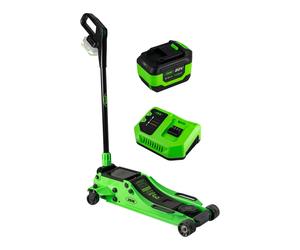 JBM 60065 Crick Cric a Carrello idraulico 3 Tonnellate a Batteria 20V 6AH
