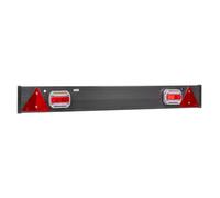 Jbm Barra Di Traino Con 2 Luci A Led E 2 Catarifrangenti Black / Green