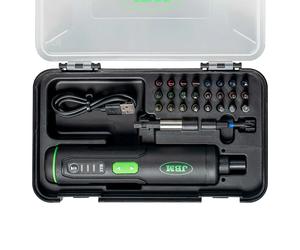 Jbm Cacciavite Elettrico Con Set Di Punte Black / Green