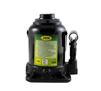 JBM Cric Idraulico a Bottiglia, 20 Tonnellate, Nero, Per Auto Ribassate, Altezza Min 190mm Max 335mm, Certificato CE