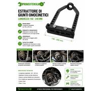 JBM ESTRATTORE DI GIUNTI OMOCINETICI LUNGHEZZA 140-240MM JBM 51364