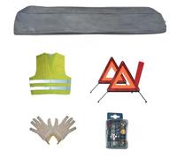 JBM Kit EMERGENCIA Bolsa Gris + MK H7 + Chaleco + TRIANG. + GUANTES