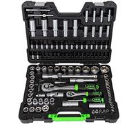 54037 VALIGETTA DI UTENSILI 108 PEZZI CON BUSSOLE ESAGONALI SATINATE