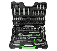 54038 VALIGETTA DI UTENSILI 94 PEZZI CON BUSSOLE ESAGONALI SATINATE