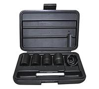 Jbm Set DE VASOS Twist DE 1/2" para EXTRACCIÓN DE TUERCAS/TORNILLOS DE SEGURIDAD