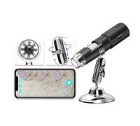 JBMBHC Dermatoscopio per analizzatore di pelle wireless per analisi del cuoio capelluto/pelle/follicolo pilifero Lente di ingrandimento Analizzatore della pelle UV Professionale 1000X Rilevatore della