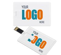 JBOS Pacchetto su ordinazione dell'unità flash USB 4GB 100, unità USB a forma di carta di credito con logo, branding reso facile