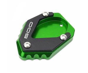 JBPIHZT Cavalletti per Moto per Kawasaki per Ninja 500 Z500 SE per Ninja500 per Eliminator 500 2024 2025 Supporto Estensione Cavalletto Laterale Moto Piastra Estensione(Verde)