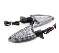 JBPIHZT Indicatori Direzione per Triumph per Speed Triple 1050 per Street Triple 675/R per Daytona 675R per Tiger 800 1050 Luce Direzione Anteriore/Posteriore A LED Lampada Segnal(21mm)