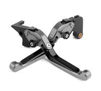 JBPIHZT Leve freno e frizione pieghevoli ed estensibili per moto per Keeway RKF 125 RKF125 2018 2019 2020 2021 2022(Black Gray)