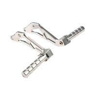 JBPIHZT Motociclo CNC Poggiapiedi Posteriori Staffa Pedale Per Sur Ron Per Light Bee X/S/L1E Per Segway X260 X160(Argento)