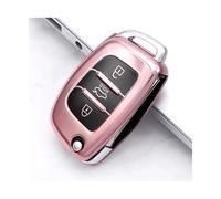 JBPIHZT Per Hyundai Per Tucson Per Creta Ix25 Per Verna Per Mistra Per Elantra Per Santa Fe 2015-2018 Custodia TPU Telecomando Chiave(Rosa)