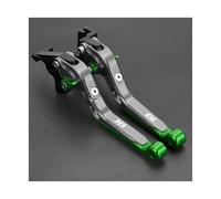 JBPIHZT Per Kawasaki Per Ninja ZX636 ZX6RR 2005-2006, Manopole Per Leve Freno E Frizione Regolabili Pieghevoli Per Moto(Gray Green)