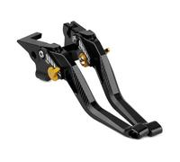 JBPIHZT Per Keeway RKF125 2018 2019 2020 2021 Leva Freno Frizione Regolabile Per Motocicletta Con Maniglie 5D(Oro nero)
