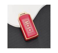 JBPIHZT Per Mitsubishi Per Outlander ASX Per LANCER Per Pajero Per Sport Per Eclipse Per Cross Custia Cover TPU Chiave Auto Protective(ROSSO)