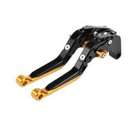 JBPIHZT Per Suzuki GSX-R 1000 K1 K2 K3 K4 2001-2004 Set Di Leve Frizione Freno Per Motocicletta Pieghevoli Regolabili(Oro nero)