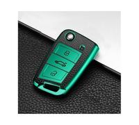 JBPIHZT Per VW Per Polo Golf7 MK7 Per Tiguan Per Skoda Per Octavia Per Kodiaq Per Karoq Custia Per Chiave Auto Borsa Portachiavi Protettore(Verde)