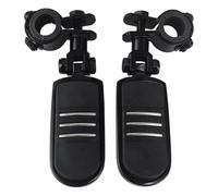 JBPIHZT Supporto Pedane 1"-1.25" Attacco Manubrio Autostrada Per Moto Per Harley Per Electra Per Road Per King Per Street Per Glide Per Davidson Per Dyna(NERO,IMPOSTATO)
