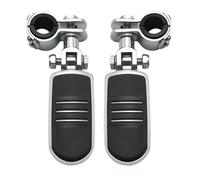 JBPIHZT Supporto Pedane 1"-1.25" Attacco Manubrio Autostrada Per Moto Per Harley Per Electra Per Road Per King Per Street Per Glide Per Davidson Per Dyna(Cromo,IMPOSTATO)