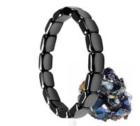 JBPPIOOUA Bracciale in ematite, Bracciale in ematite nera, Ritrova la tua innata fiducia e motivazione, Sii concentrato, forte e pronto ad affrontare qualsiasi cosa