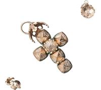 JBPPIOOUA Mini Ciondolo Massonico a Sfera Trasformabile, Ciondolo Vintage con Croce Trasformabile a Sfera, Simbolo Indossabile di Legato Fraterno, Per Amici e Famiglia