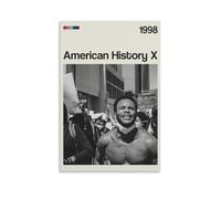 JBQOUOUZ American History X Classic Movies Meravigliosa serie TV, poster su tela, decorazione artistica da parete, per camera da letto, 30 x 45 cm, senza cornice