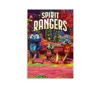 JBQOUOUZ Poster decorativo da parete a tema anime Spirit Rangers a sangue caldo classico su tela, poster decorativo per camera da letto, 40 x 60 cm, senza cornice